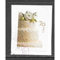 USA 2014 WEDDING CAKE 70c USED FOOD CELEBRATION...