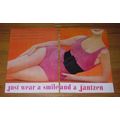 1959 Jantzen Swim suit Ad - Just wear a smile and a jantzen