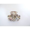 Small mini gray abalone sea shell effect hair c...