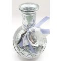 Bud Vase Shabby Chic Antique Silver Colour Grey...