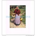 FLEMISH COUNTRY GIRL, BELGIUM, BOOK ILLUSTRATIO...