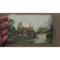 1907 fr Postcard - Church Tower & Lych Gate, Se...
