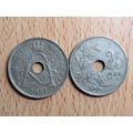 Belgium 1921 25 Centime Belgie (Dutch - Flemish...