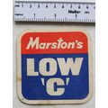 Vintage Beer Mat - Marstons Low C - Lite Pale Ale