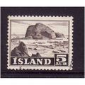 ICELAND 1950 5 AUR BROWN VESTMANNAEYJAR HARBOUR...