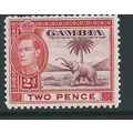 Gambia stamps george VI sg153a sg 153a hm
