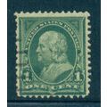 Used 279 1c Benjamin Franklin Barely Clears M04529