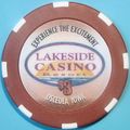 Lakeside. $5 Casino Chip. Osceola, IA. X01.