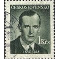 CZECHOSLOVAKIA, Jan Sverma, writer, green-black...