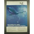 1969 AT&T Telephone Ad - 4 1/2 Million Airplane...