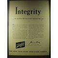 1946 Schlitz Beer Ad - Integrity ..the ingredie...