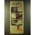 1946 Eveready Batteries Ad - How to avoid these booby traps in your home