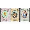 Pitcairn Island 1981 Royal Wedding set 3v SG219-221 UM