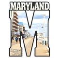 Ocean City Maryland Capital M Collage Design Fr...