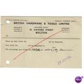 1946 BRITISH HARDWARE & TOOLS LTD OXFORD ST BOL...