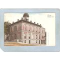 IA Burlington Postcard City Hall w/Police Stati...