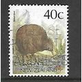 NEW ZEALAND 1988 NATIVE BIRDS 40c BROWN KIWI SG...