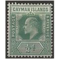 Cayman Isalnds 1902 SG3 1/2d Green Wmk Crown CA...