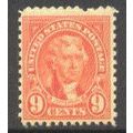641 9c Thomas Jefferson Barely Clears MNH Q1820