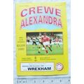 1992 programme Crewe Alexandra FC v. Wrexham 26/12
