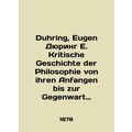 Duhring, Eugen Duhring E. Kritische Geschichte ...