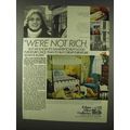 1978 Ethan Allen Galleries Ad - We're Not Rich