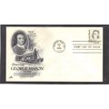 FDC Art Craft 1858 18c George Mason (Cachet-U/A...