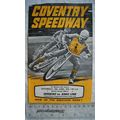 1970 Coventry v Kings Lynn Speedway Programme -...