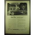 1949 Buick Roadmaster Convertible Car Ad - Jewe...