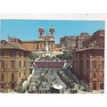 Roma Piazza di Spagna Italy Postcard posted 198...