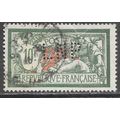 FRANCE 1925 LIBERTY PEACE MERSON 10F USED PERFI...