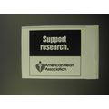 1992 American Heart Association Advertisement - Support Research