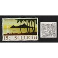 St. Lucia Pigeon Island 15c Ww12 Sideways 1970 ...