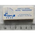 Matchbox - Orbis S.A. Oddzial Hotel Warszawa