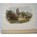Vintage: coloured engraving - Hastings Castle