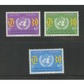 Ethiopia 748-750, 1975 United Nations, VF, MNH ...