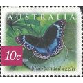 AUSTRALIA, BUTTERFLY, Blue-banded Eggfly, red-v...