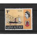 Gibraltar.SG201 1d Arab (early steamer).Fine Us...