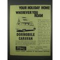 1960 Dormobile Caravan Ad - Your Holiday Home