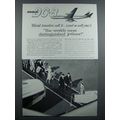 1960 Douglas DC-8 Jetliner Plane Ad - World Tra...