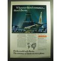1970 Iberia Airlines Ad - Wherever there's romance There's Iberia