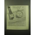 1950 International Watch Co. Advertisement - Schaffhausen one of the Finest