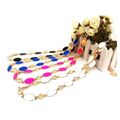 Womens 1/2" Belt Oval Colored Link W/ Rinestone...