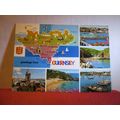 MAP, multiview, GUERNSEY, used postcard by John...