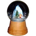 2407 - Perzy Snowglobe - Medium Skier with wood...