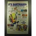 1992 Acclaim Video Games Ad - Bart vs. the World; Escape from Camp Deadly