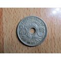France Republic 1920 25 Centimes Coin