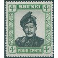 Brunei 1952 4c. black & green SG105 unused