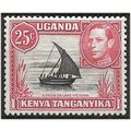 KUT 1952 SG140 25c Black & Carmine-Red Mounted ...