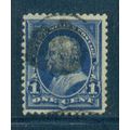 Used 264 1c Benjamin Franklin Just Clears M02735